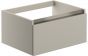 Aquarius Aberdene 1 Drawer Wall Hung Vanity Unit Without Top - 600mm Wide - Latte - AQ2497