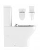 Crosswater Kai Compact Close Coupled Toilet - 400mm High - Gloss White - KL6005CW